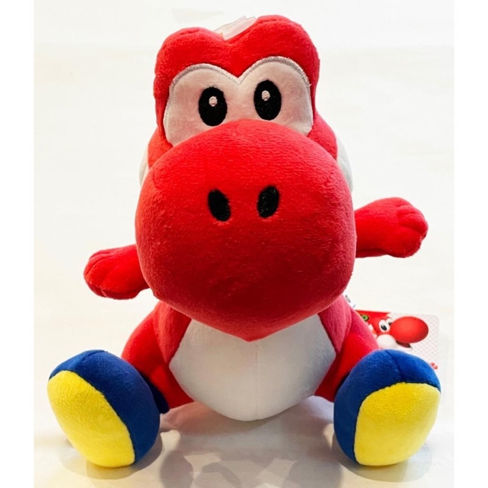 New Sanei All Star Collection Super Mario Red Yoshi 7" Stuffed Toy